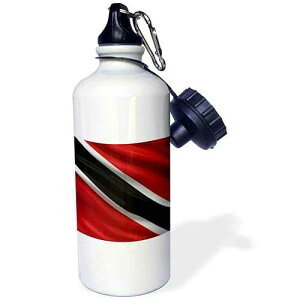 3dRose Flag of Trinidad and Tobago Waving in The Wind-Sports Water Bottle, 21oz , 21 oz, Multicolor