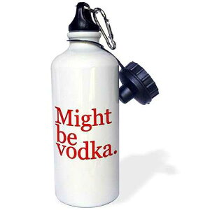 3dRose Might Be Vodka Red Sports Water Bottle, 21 oz, Multicolor