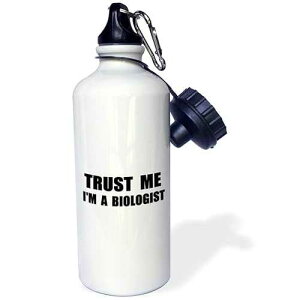 3dRose Trust me Im a Biologist Fun Biology Humor Funny Science Job Work Gift Sports Water Bottle, 21 oz, Multicolored