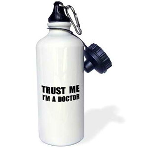 3dRose Trust Me Im A Doctor Sports Water Bottle, 21 oz, Multicolor