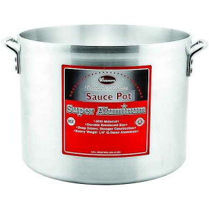 Winco USA �X�[�p�[�A���~�j�E���\�[�X�|�b�g�A���d�ʁA14�N�H�[�g�A�A���~�j�E�� Winco USA Super Aluminum Sauce Pot, Extra Heavy Weight, 14 Quart, Aluminum