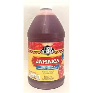 64IX t@[XgXg[g W}CJ nCrXJX ubT ZkA1pbN 64oz First Street Jamaica Hibiscus Blossom Beverage Concentrate, Pack of 1