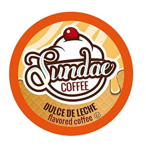 Tf[ACXN[̃R[q[|bhA2.0L[OKJbvu[ɑΉA(hDZEfE[`F) 48 Sundae Coffee Sundae Ice Cream Flavored Coffee Pods, Compatible with 2.0 Keurig K-Cup Brewer,