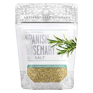 Artisan Salt Company Fusion �V�R�����̃X�y�C���Y���[�Y�}���[�C���A�W�b�v�g�b�v�|�[�`�A4�I���X SaltWorks Artisan Salt Company Fusion Naturally Flavored Spanish Rosemary Sea Salt, Zip-Top Pouch, 4 Ounce