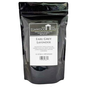 Elmwood Inn Fine Teas Earl Grey Lavender Black Tea, 16-Ounce Pouches (Pack May Vary)