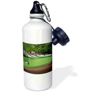 3dRose Amen Corner in Augusta Georgia Golfers on Bridge Sports Water Bottle, 21 oz, White