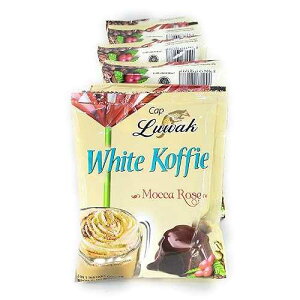 Kopi Luwak �z���C�g �R�t�B�[ �I���W�i�� (3 in 1) �C���X�^���g �R�[�q�[ ���J ���[�Y �t���[�o�[�A�V���O�� �p�b�N 20 �O���� (30 ��) Kopi Luwak White Koffie Original (3 in 1) Instant Coffee Mocca Rose Flavor, Single
