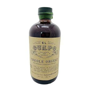 El Guapo Bitters Creole Orgeat Syrup Made with Pecans Instead of Almonds and Pure Luisianna Cane Sugar - Perfect Addition to Milk Punch or Eggnog - Excellent Almond Syrup Substitute (8.5 oz)