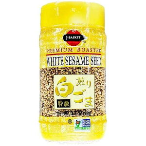 JFC J-BASKET Roasted Sesame Seed, White, 3.5 Ounce (Pack of 12)