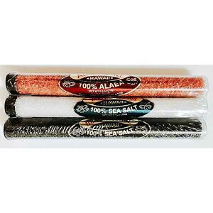 Hawaii Islander Assorted Blend Sea Salt Three Tubes (Classic Blend Black, Red Alaea & White Sea Salt) The Islander Group Hawaii Islander Assorted Blend Sea Salt Three Tubes (Classic Blend Black, Red Alaea & White
