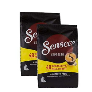 Senseo Espresso Dark Roast Coffee Pods ? 96 Count (2 Packs) ? Concentrated Strong Flavor with Rich Crema ? Single-Serve Coffee Pads Compatible with PeleCom Machines Senseo Espresso Dark Roast Coffee Pods 96 Count (2