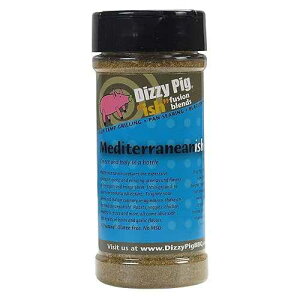 Dizzy Pig ish Fusion Mediterranean-ish Greek & Italian Seasoning (8oz Shaker) - Seasons 30+lbs of Food - Hand Made in the USA - MSG Free, Gluten Free