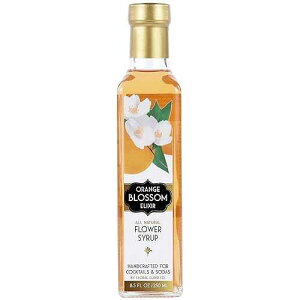 Floral Elixir Co. - All Natural FLOWER Syrup for Cocktails & Sodas, 8.5 oz (Orange Blossom)