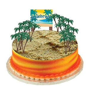 CakeSupplyShop Cake/Food/Cupcake Decoration Plant Tree Topper Picks with Plaque (12 Palm Trees)