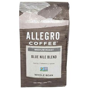 Allegro Coffee �u���[�i�C���u�����h �S���R�[�q�[�A12 �I���X Allegro Coffee Blue Nile Blend Whole Bean Coffee, 12 oz