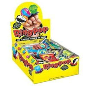 �g�b�v�X �����O �|�b�v �t���[�c �t�F�X�g �|�b�v �L�����f�B - 24 ��/�� Topps Ring Pop Fruit Fest Pop Candy - 24/Box