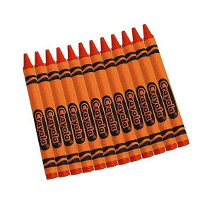 Crayola Crayons, Orange, Single Color Crayon Refill, 12 Count Bulk Crayons, School Supplies