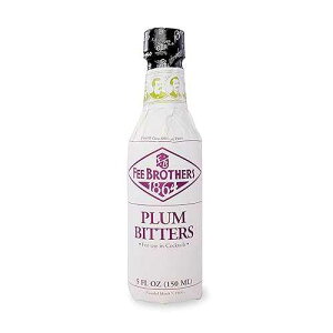 Fee Brothers Plum Cocktail Bitters - Aromatic Cocktail Mixer & Concentrated Flavoring, Gluten Free, Vegan-Friendly, 5 fl oz