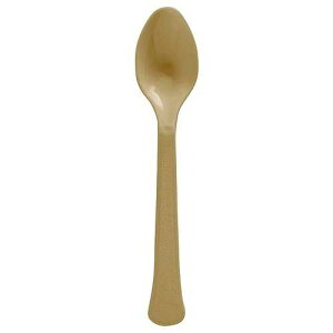 Boxed Gold Heavy Weight Plastic Spoons - (20 Pc) - Elegant, Durable for Upscale Parties & Events Amscan Boxed Gold Heavy Weight Plastic Spoons - (20 Pc) - Elegant, Durable for Upscale Parties & Events