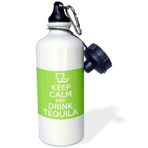 3dRose Keep Calm and Drink Tequila Sports Water Bottle, 21 oz, Multicolored