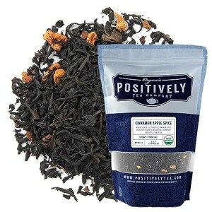 Organic Positively Tea Company, Cinnamon Apple Spice Black Tea, Loose Leaf, 16 Ounce