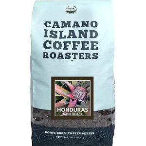 Camano Island Coffee Roasters Roasters Honduras Dark Roast, Ground 2lb, Fresh Small Batch Roasted, USDA Organic, Fairly Traded, Shade Grown Top 1% Arabica - Molasses, Brown Sugar, Cinnamon Flavor