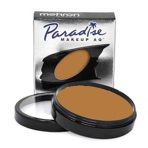 Mehron Makeup Paradise Makeup AQ Pro Size | Stage & Screen, Face & Body Painting, Special FX, Beauty, Cosplay, and Halloween | Water Activated Face Paint & Body Paint 1.4 oz (40 g) (Light Brown)