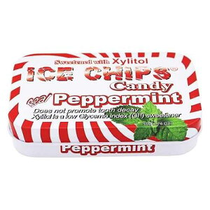 ICE CHIPS LVg[LfB[ yp[~g 6 ICE CHIPS Xylitol Candy Peppermint 6 Tins