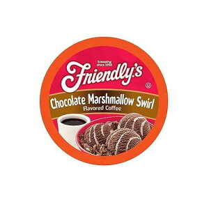 Friendly's Flavored Ice Cream Coffee Pods, Compatible with Keurig K Cup Brewers (Chocolate Marshmallow Swirl, 40 Count)