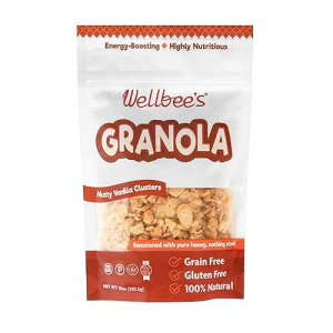 Wellbee's Wellbee s Grain Free Granola, Oat Free, Low Carb, 100% Honey Sweetened, Small Batch, Refined Sugar Free, Paleo & SCD Approved (10 oz)