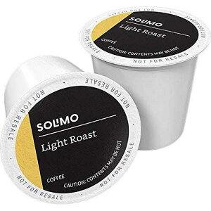 Amazon Brand - Solimo Light Roast Coffee Pods, Morning Light, Compatible with Keurig 2.0 K-Cup Brewers, 100 Count