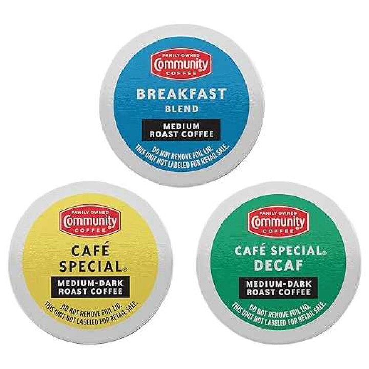 楽天市場】 Community Coffee All Day Variety Pack with Decaf 36