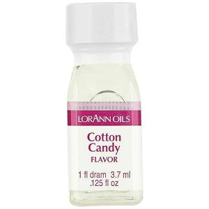 LorAnn Oils LorAnn Cotton Candy SS Flavor, 1 dram bottle (.0125 fl oz - 3.7ml - 1 teaspoon) - 12 Pack