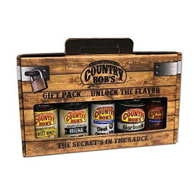 Country Bob's Seasoning & Rub Variety Pack - Includes All Purpose, Original BBQ and Sweet Honey BBQ Sauce, Seasoning Salt and Marinade