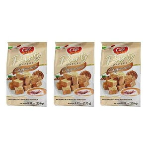 KXg[l [S p[eB[ EGn[X Jv`[m N[ tBO 8.82 IXA250g (3 pbN) Gastone Lago Party Wafers Cappuccino Cream Filling 8.82 oz, 250g (Pack of 3)