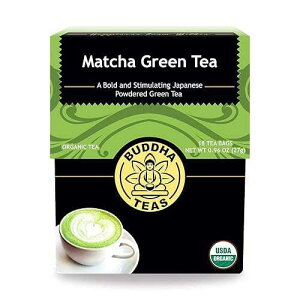 Buddha Teas - Organic Matcha Green Tea - For Health & Wellbeing - Organic Tea - With & Minerals - Clean Ingredients - Caffeinated - OU Kosher - 18 Tea Bags (Pack of 1) Buddha Teas - Organic Matcha Green Tea -