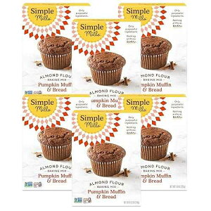 Simple Mills Almond Flour Baking Mix, Pumpkin Muffin & Bread Mix, Gluten Free, Plant Based, Paleo Friendly, 4.25 Ounce (Pack of 6)