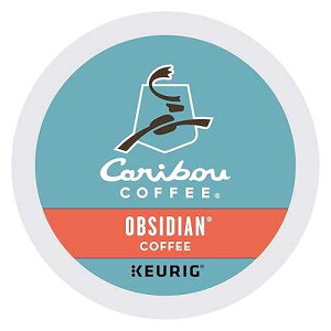 Caribou Coffee Obsidian, Single-Serve Keurig K-Cup Pods, Medium Roast Coffee, 72 Count
