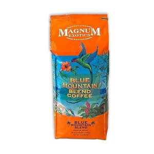 Jamaican Blue Mountain Coffee Blend, Whole Bean, 2 Lb Bag - Medium Roast, Fresh Strong Arabica Coffee - Rich And Smooth Flavor - Magnum Exotics