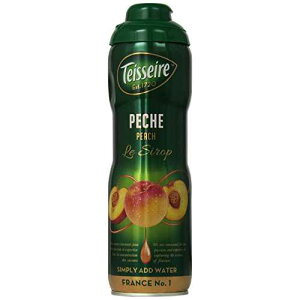 Teisseire s[` Vbv 20.3 tʃIXBg\[_Ȃǂ̕tɁBtXAAs[` Teisseire Peach Syrup 20.3 fl oz for flavoring tea, for sodas and more. French import, Peach