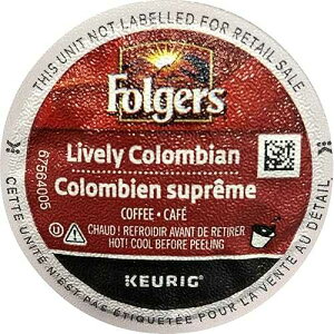 Folgers �O���� �Z���N�V���� ���C�u���[ �R�����r�A �R�[�q�[ K �J�b�v�A24 �J�E���g (4 �p�b�N) - �p�b�P�[�W�͈قȂ�ꍇ������܂� Folgers Gourmet Selections Lively Colombian Coffee K-Cups, 24 Count (Pack of