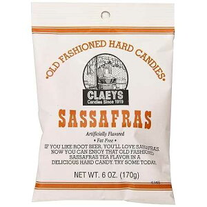 Claey's �T�b�T�t���X �h���b�v�X�A6 �I���X �p�b�P�[�W (12 �p�b�N) Claeys Claey's Sassafras Drops, 6-Ounce Packages (Pack of 12)