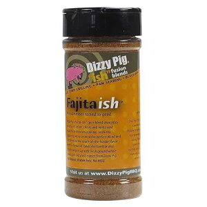 Dizzy Pig Barbecue Company Dizzy Pig ish Fusion Fajita-ish Mexican Seasoning (8oz Shaker) - Seasons 30+lbs of Food - Hand Made in the USA - MSG Free, Gluten Free
