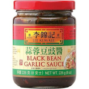 Lee Kum Kee K[bN\[X KX{gA8 IX (6 pbN) Lee Kum Kee Black Bean Garlic Sauce Glass Bottle,8 Ounce (Pack of 6)