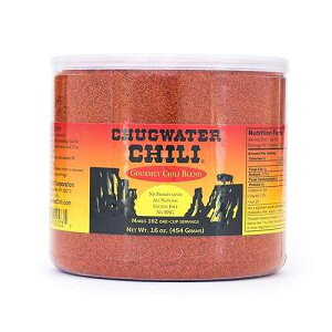 Chugwater Chili Gourmet Chili Seasoning Mix & Taco Seasoning 16oz Tub Wyoming State Championship Chili Recipe Secret Blend 12 Spices All Natural, Gluten Free, No MSG & No Preservatives.