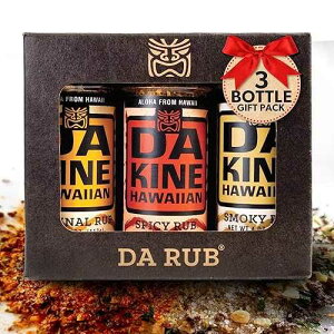 Da Kine Hawaiian Premium BBQ Dry Rub Seasoning Pack - Authentic BBQ Seasoning Blend - Perfect Gourmet Rub Spices for Smoking, Grilling & Cooking, Gluten-Free, Low Sodium, No MSG - Gift Pack (4 Oz. - 3 Pack)