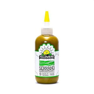 Serrano Hot Sauce by Yellowbird Foods, All Natural, Non-GMO, 9.8 oz bottle, 6-Pack6