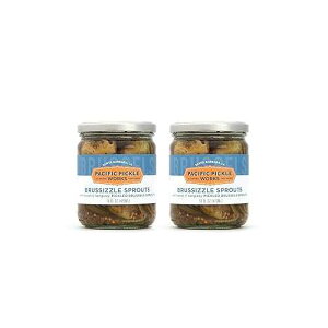 ��L���x�c (2 �p�b�N) - �Z�~�X�C�[�g�̉�L���x�c�̃s�N���X 16 �I���X Pacific Pickle Works Brussizzle Sprouts (2-pack) - Semi-sweet pickled Brussels sprouts wedges 16oz