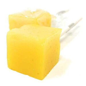 Hard Candy Cube Lollipop Suckers: Individually Wrapped Flavored Sucker Pack by Espeez - Old Fashioned Square Party Pops in Bulk - Banana, 48 Count