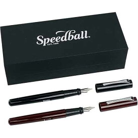 スピードボール 002907 カリグラフィー万年筆 ギフトセット ブラック Speedball 002907 Calligraphy Fountain Pen Gift Set, Black